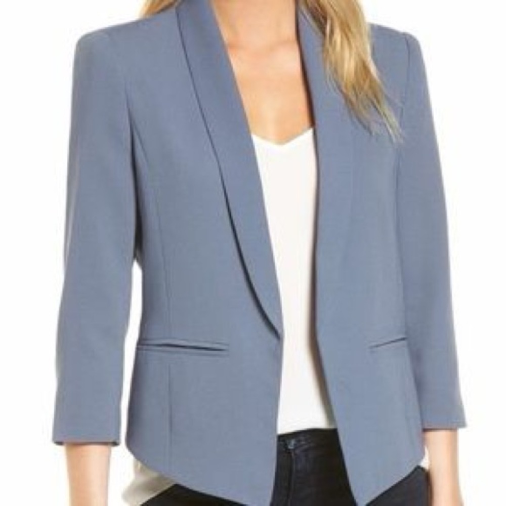 Mural Lilac Cropped Blazer, Size Lg
